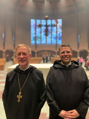 Abbot Mark Cooper, O.S.B. ’71 and Br. Amadeus Cundiff, O.S.B. Photo by Father Francis McCarty, O.S.B. ’10