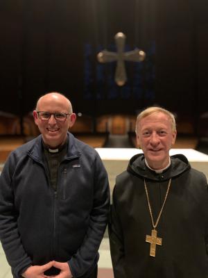 Fr. Anthony Andreassi and Abbot Mark Cooper, O.S.B.