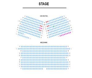 Seating chart for the Koonz Theater