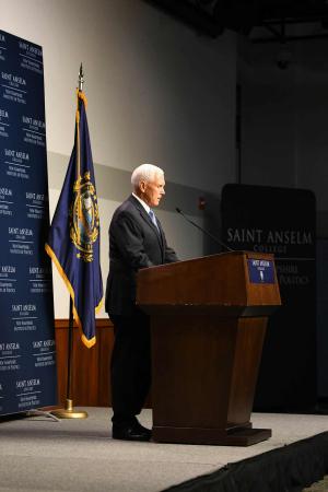 Pence speaking at the NHIOP