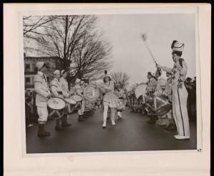 People marching in a parade band