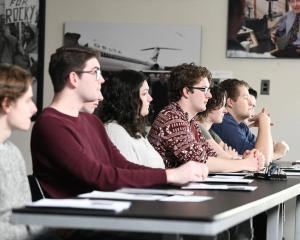 New NHIOP ambassadors sitting in classroom