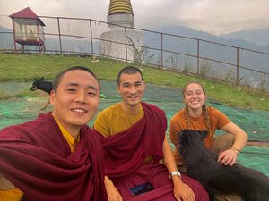 Emma Goulet Teaches Science with the Monks