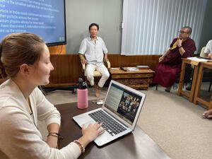 Emma Goulet Teaches Science with the Monks
