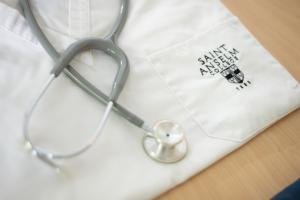 Nursing coat and stethoscope