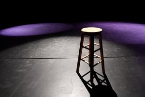 Stool on a stage