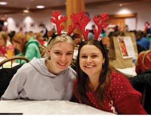 Students at the Gingerbread House Competition