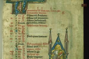 A page of an old Christian manuscript