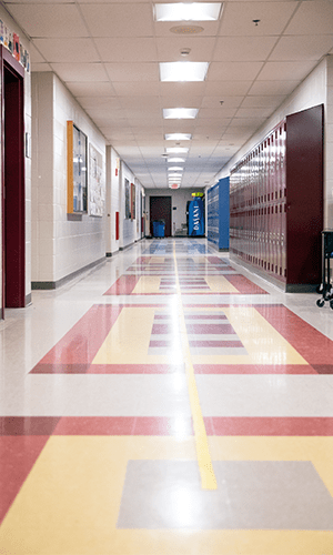 School hallway