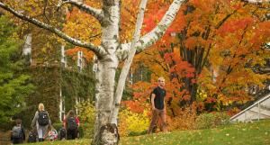 Students in front of the Goulet Science Center