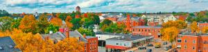 new hampshire town from above