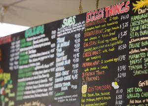 coffee shop menu board