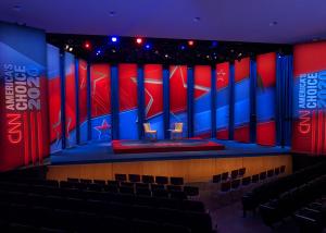 cnn 2020 town hall stage in the dana center