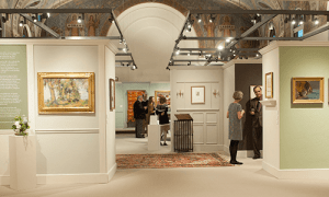 An exhibit at the Chapel Art Center