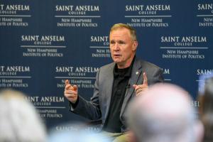 Joe McQuaid speaking about his new book at the NHIOP
