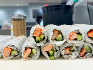 California rolls made in Davison Hall