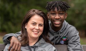 Charlene Bonner and her son Ben