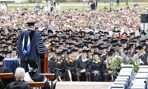 President Favazza speaks to students