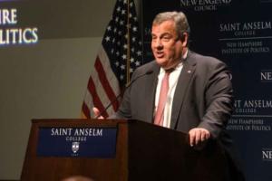 The New Hampshire Institute of Politics kicks-off Primary season with Chris Christie Politics and Eggs Event