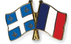 French & Quebec flags