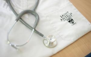 Nursing coat and stethoscope