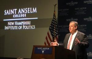 Chris Christie speaking at NHIOP