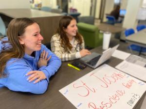 Students on service for St. Joseph's