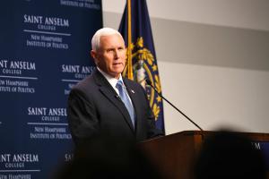 Pence speaking at the NHIOP