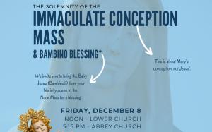Immaculate conception poster