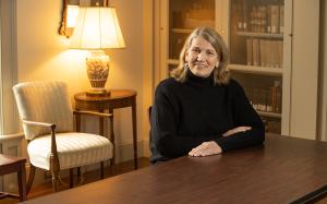 Laura Wasielewski sitting at a desk