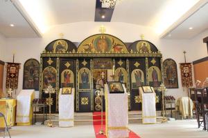 The inside of an Orthodox Church