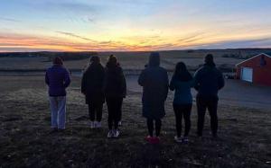 Small group at a retreat
