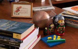 books on desk