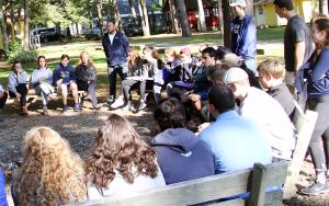 Students participating in Anselmian 360 in Maine