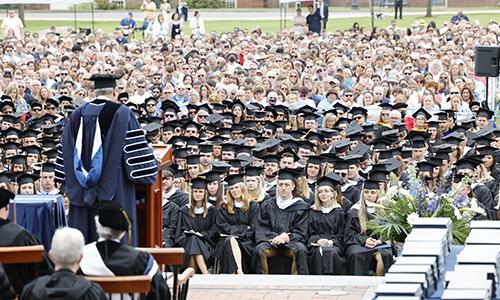 President Favazza speaks to students