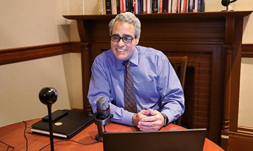 President Favazza at his desk