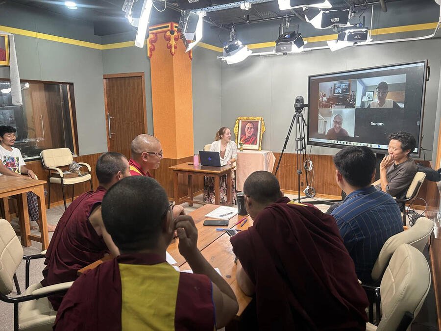 Emma Goulet Teaches Science with the Monks